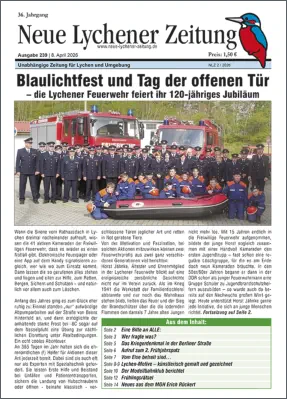 Neue Lychener Zeitung, Ausgabe 233